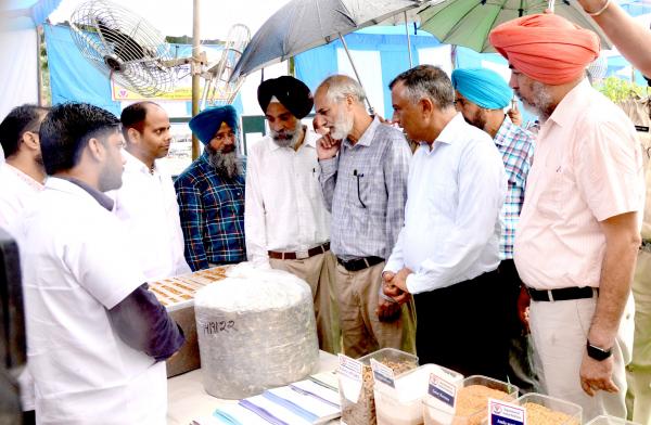 Dr. Sukhpal Singh visiting Pashu palan Mela with Dr. Inderjeet Singh, Vice-Chancellor on Dated 24-09-2022
